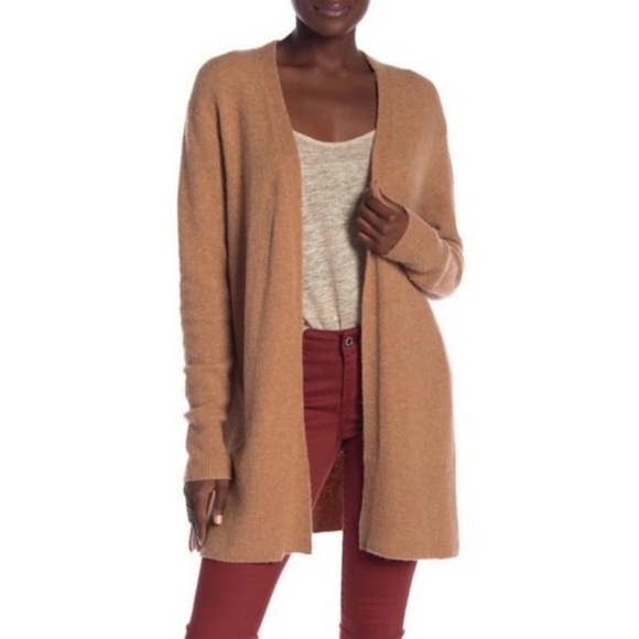 Madewell Tan Merino Alpaca Wool Blend Longline Cardi Cardigan Sweater - Picture 6 of 12